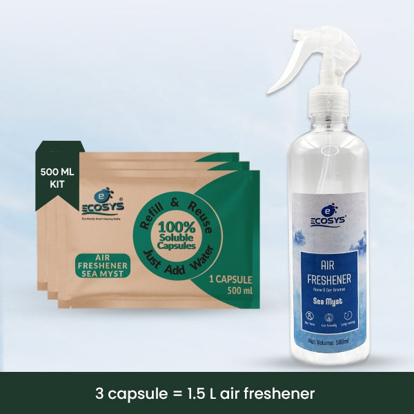 Ecosys Air Freshener |Sea Myst | Sweet Breeze| Blue Lagoon |Long lasting | Non Toxic