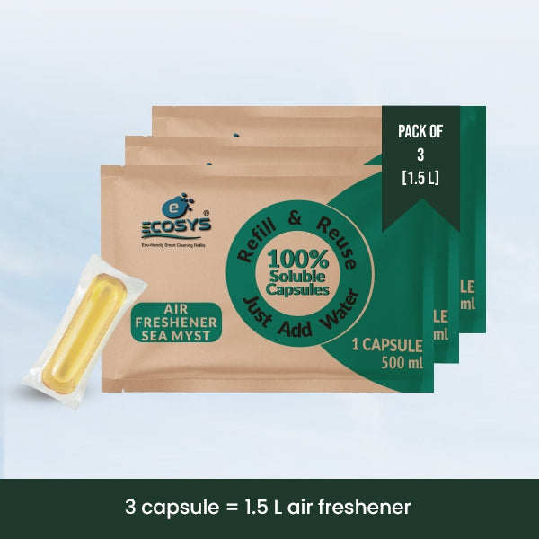 Ecosys Air Freshener |Sea Myst | Sweet Breeze| Blue Lagoon |Long lasting | Non Toxic