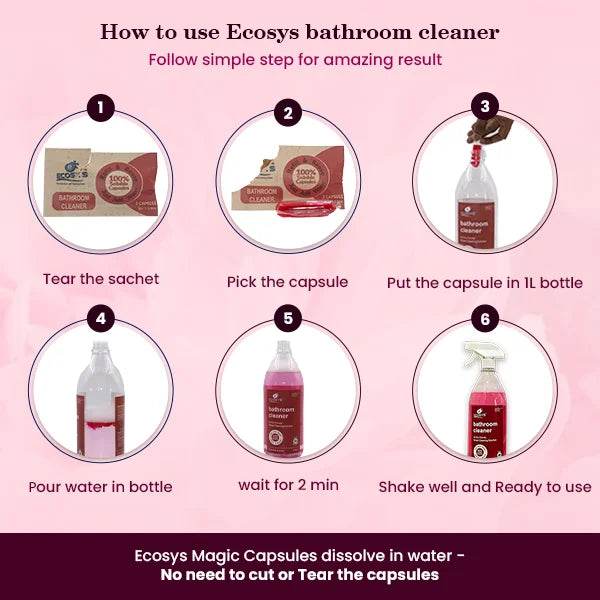 Disinfectant Bathroom Cleaner | Removes hard stains | Non Toxic - Ecosys Cleaners