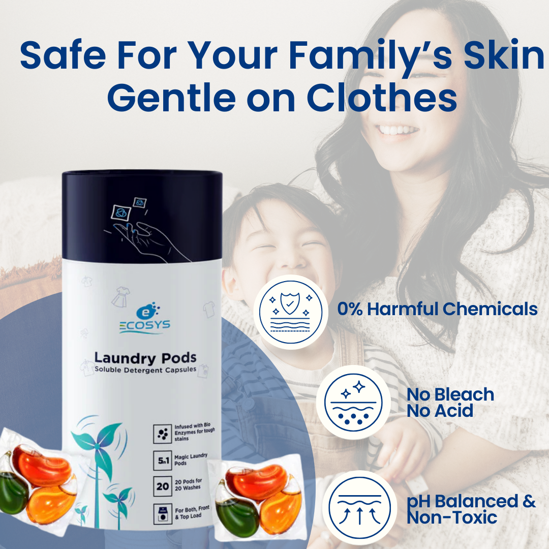 Ecofriendly Laundry Pods β Safest Choice For Your Clothes & Family
