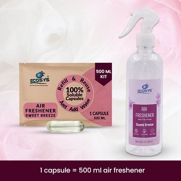 Air Freshener | 500ML refill + Refillable spray bottle - Ecosys Cleaners