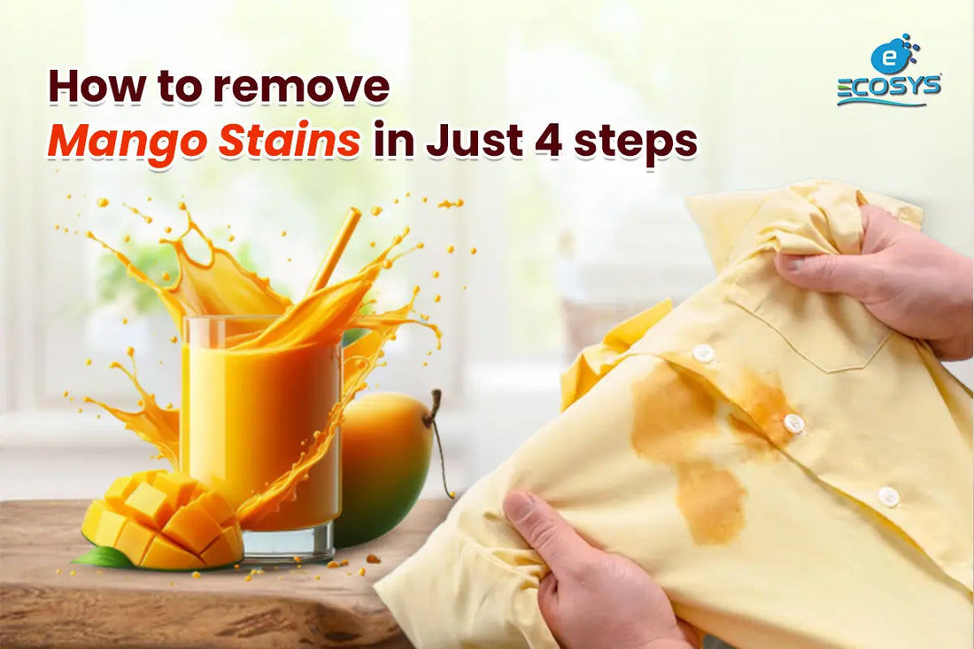 this is the blog featured image which showcasing how to remove mango stains from clothes
