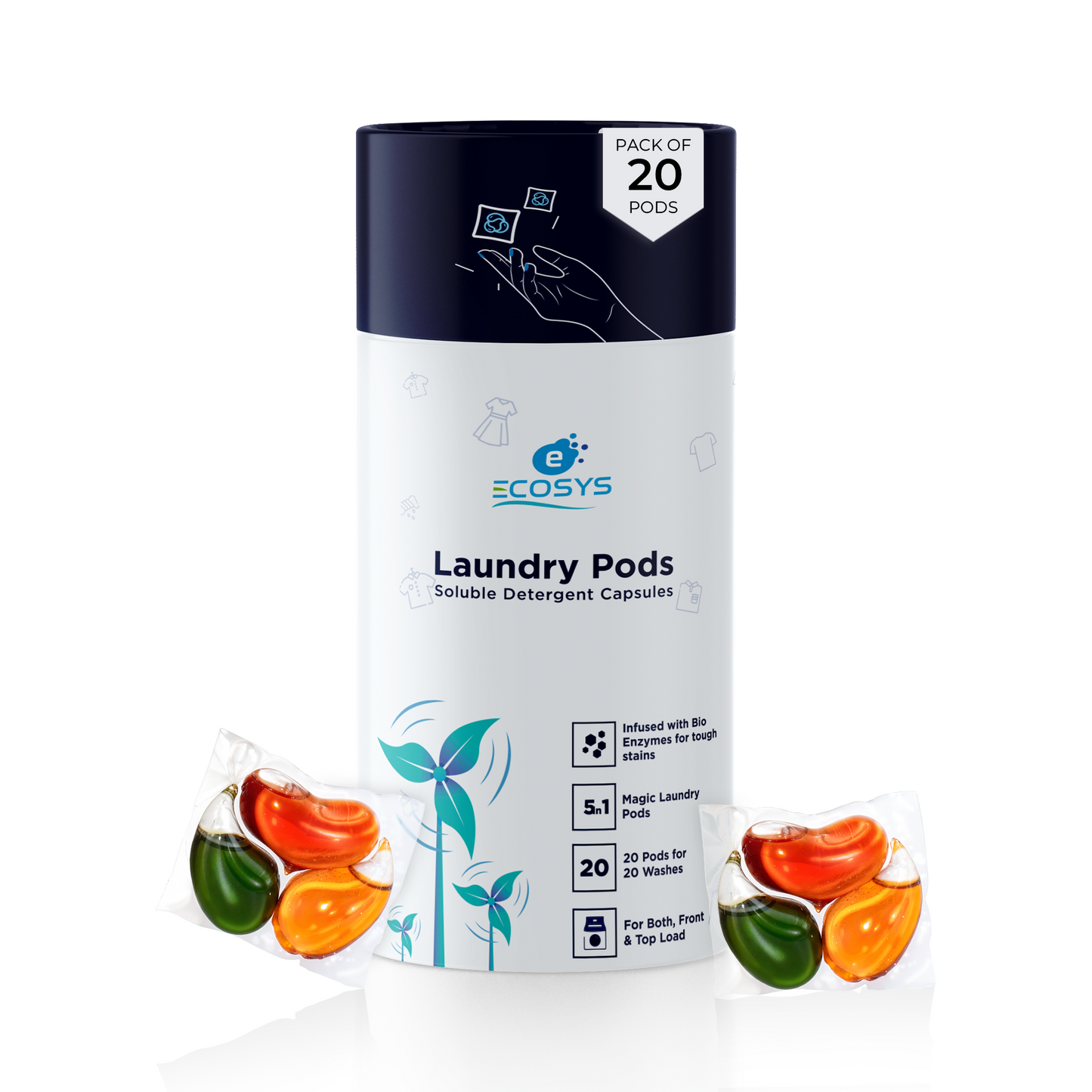 Laundry Pods | Stain Remover, Softener & Aroma