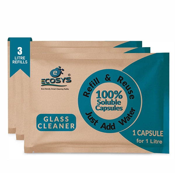 Ecosys Glass Cleaner | 2X More Shine | Streak-free Shine