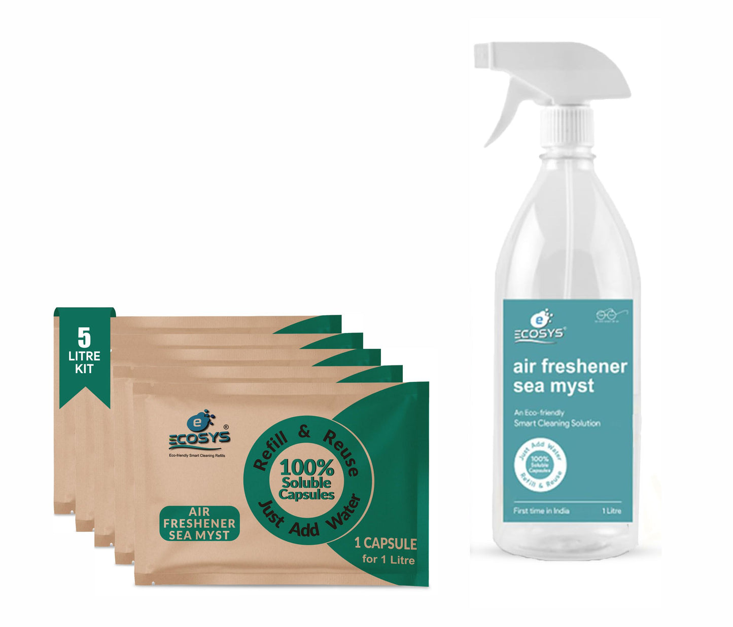 Ecosys Air Freshener (Sea Myst) | Long lasting | Non Toxic