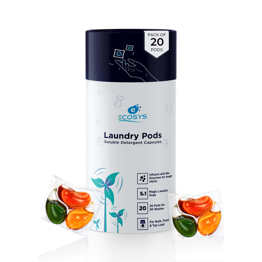 Ecofriendly Laundry Pods – All-in-1 Stain Removal, Brightening, Softening & Fresh Aroma