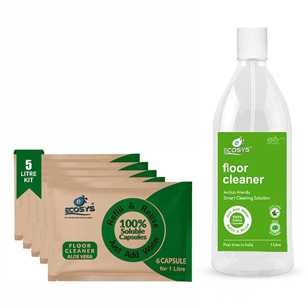 Floor Cleaner | 6 Capsules for 1 litre Concentrate | Kids and Pet Safe | Non Toxic