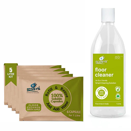 This is the image of Earth_Friendly_Floor_Cleaner with refill pack