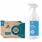 this is the image of glass cleaner 2 liter refill pack with spray bottle