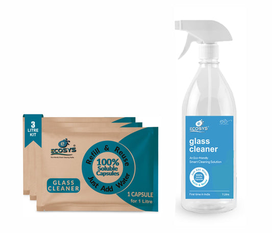 Glass Cleaner | 2L refills + Refillable Spray Bottle