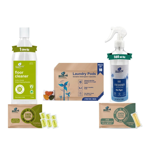 Home Fragrance Kit | Non Toxic | Floor Cleaner | Air Freshener | Laundry Pods