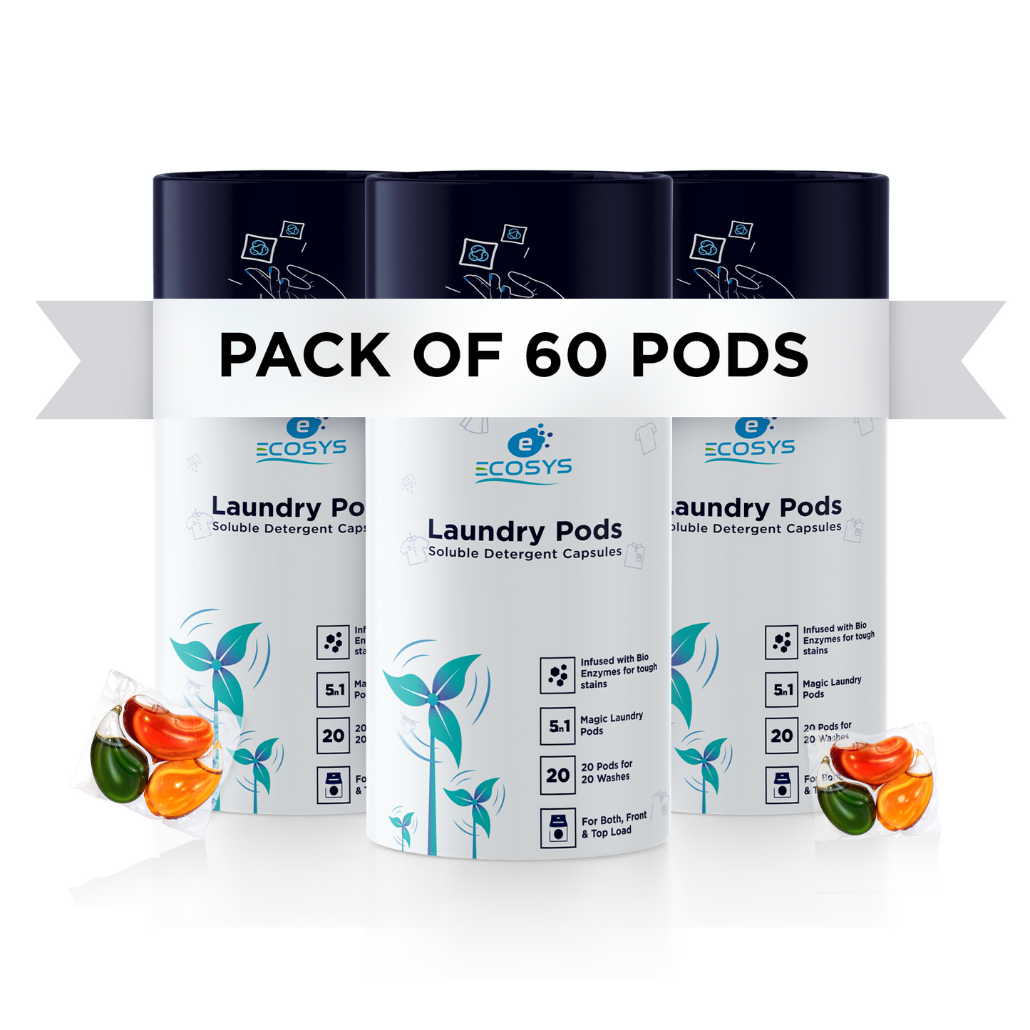 Laundry Pods | Stain Remover, Softener & Aroma